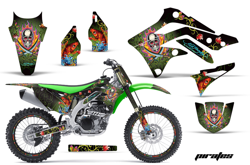 Kawasaki KX450F 2012 Graphics Kit Pirates G NPs